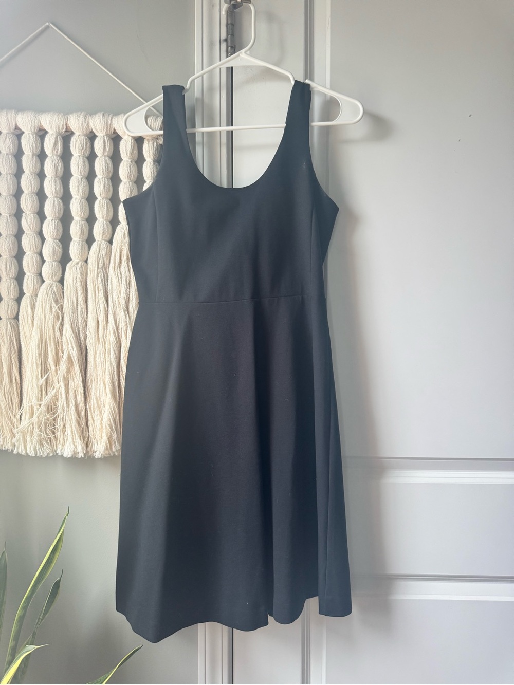 NWOT J.Crew Black Sleeveless Strappy A-line Swing Dress Size Small S MRP $89.50 - Picture 3 of 4